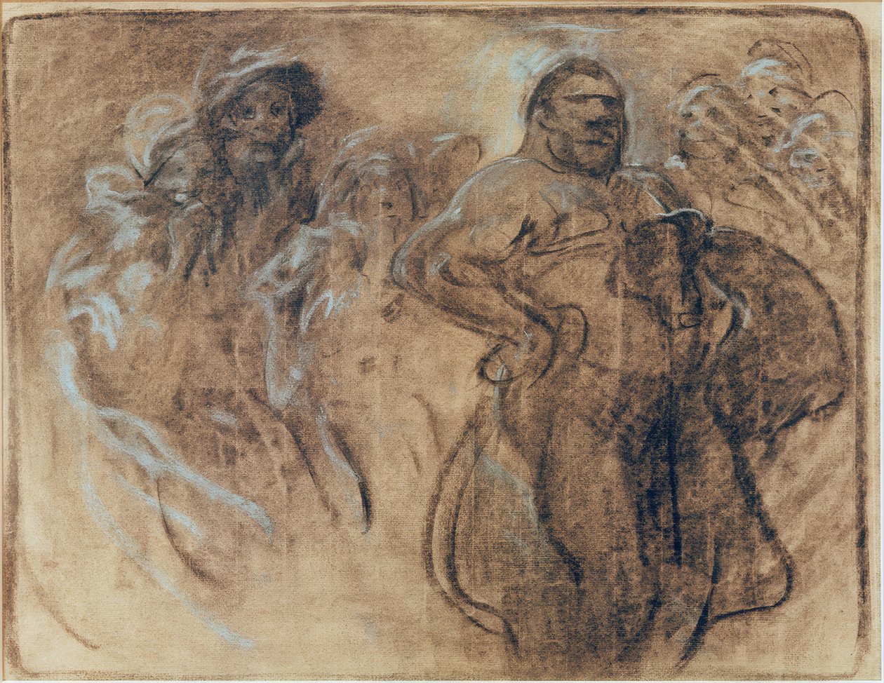 Mužský obraz od Alphonse Mucha
