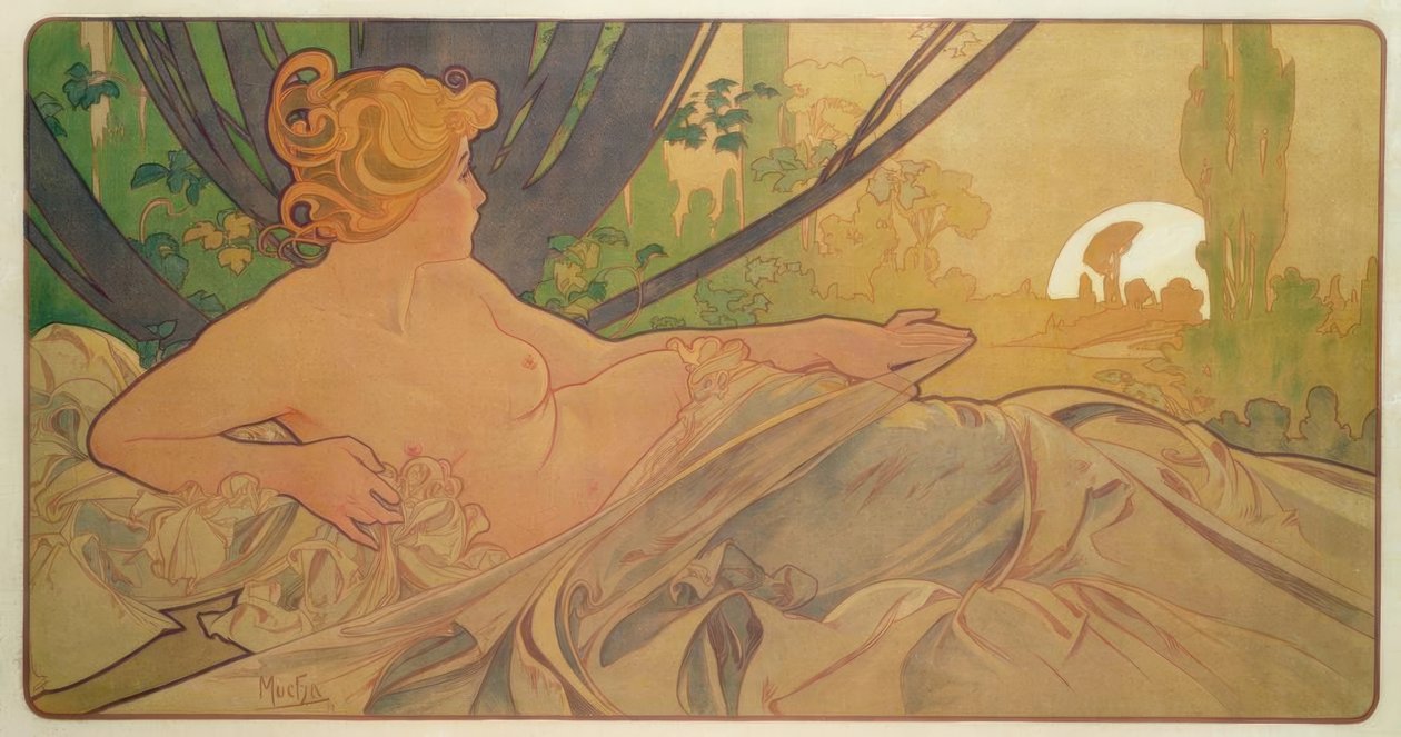 Svítání od Alphonse Mucha