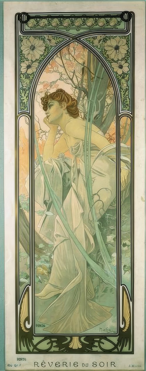 Večerní snění od Alphonse Mucha