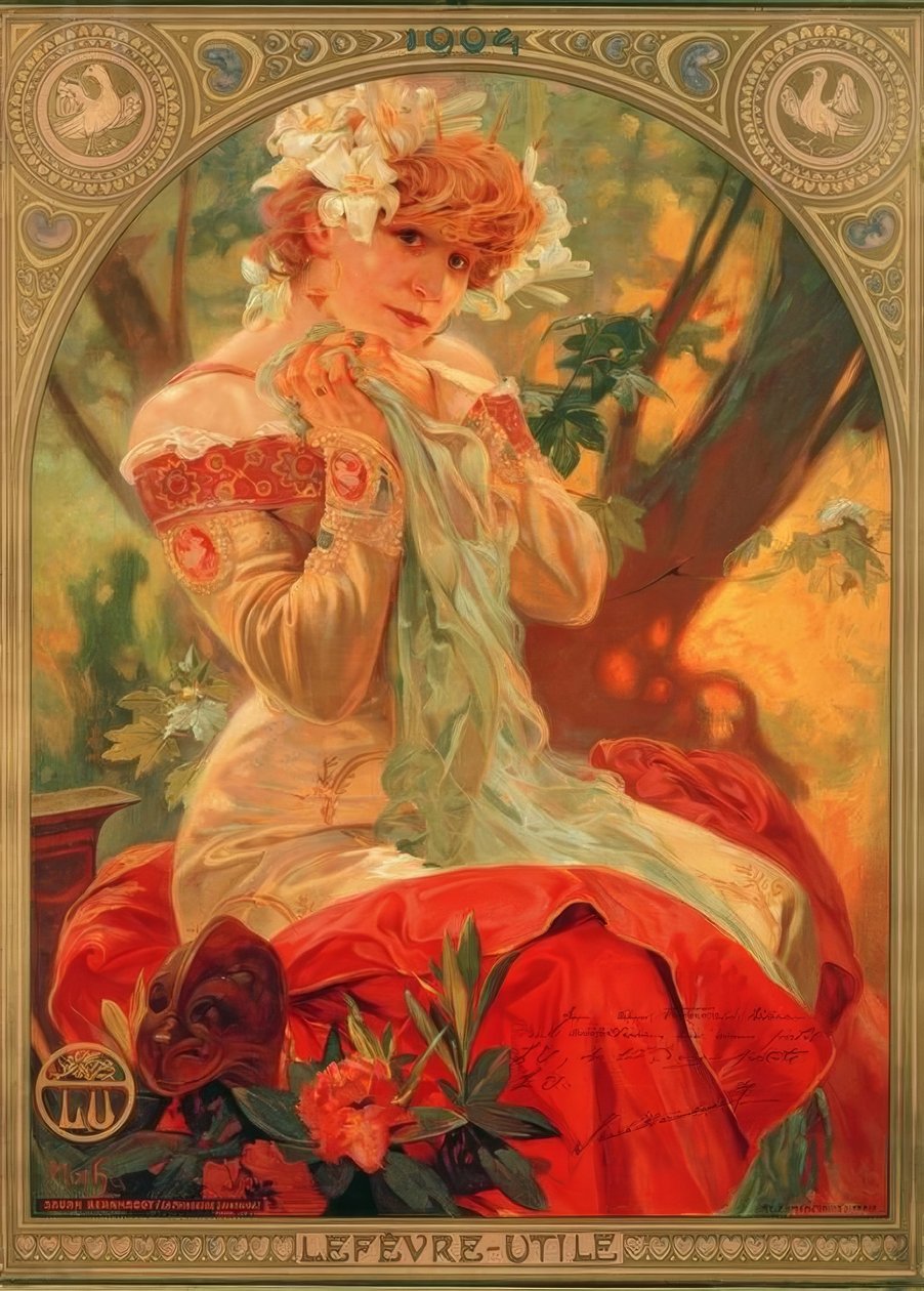 Sarah Bernhardtová od Alphonse Mucha