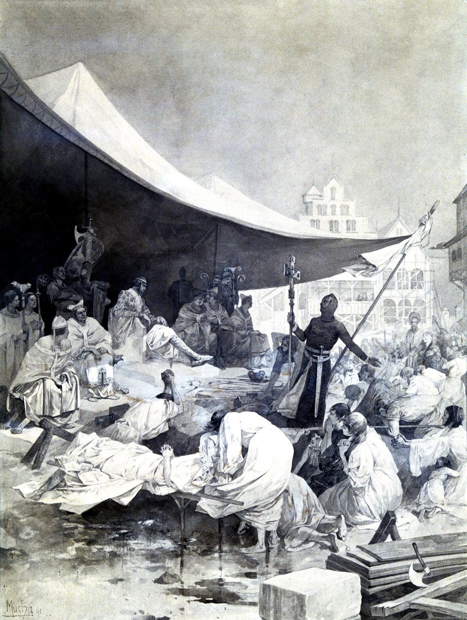 Kříž, c1900-1939 od Alphonse Mucha