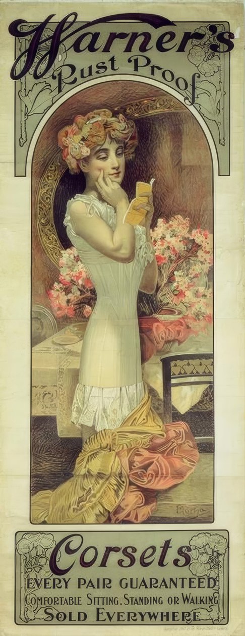Korzety Warner odolné proti korozi od Alphonse Mucha