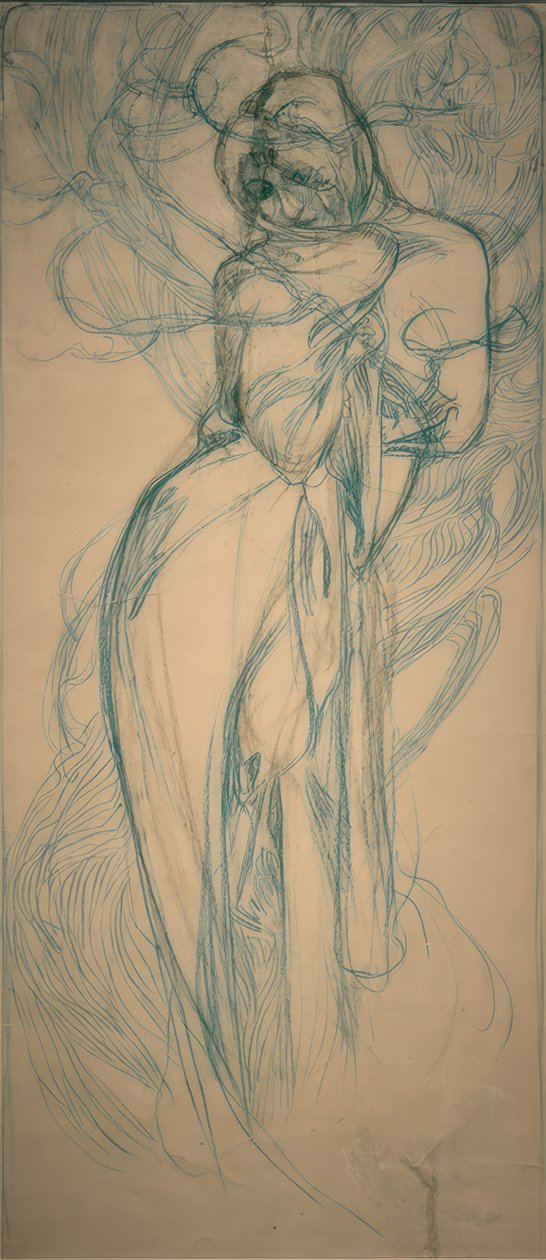 Zima od Alphonse Mucha
