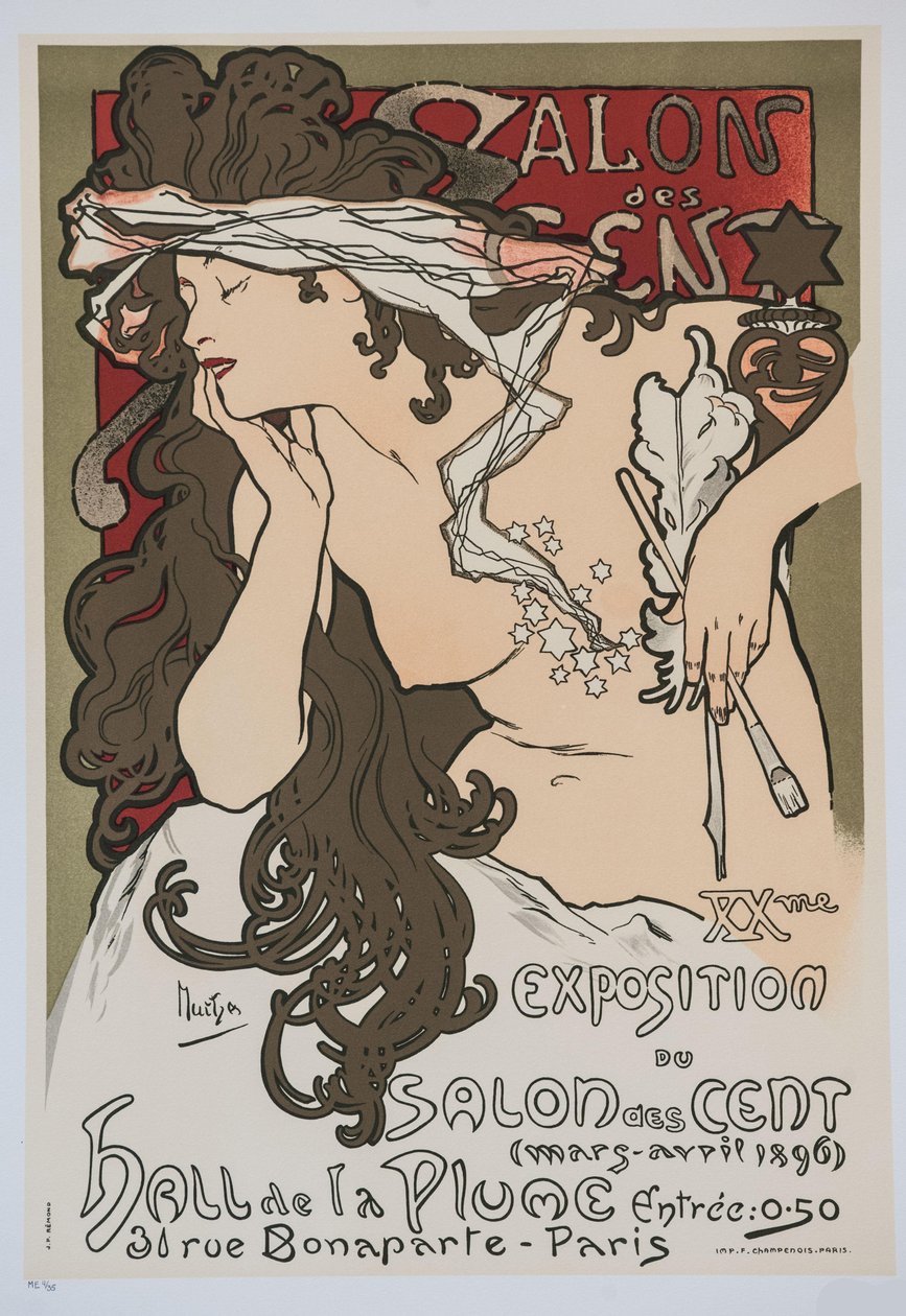 XX. výstava Salon des Cent, 1896. od Alphonse Mucha