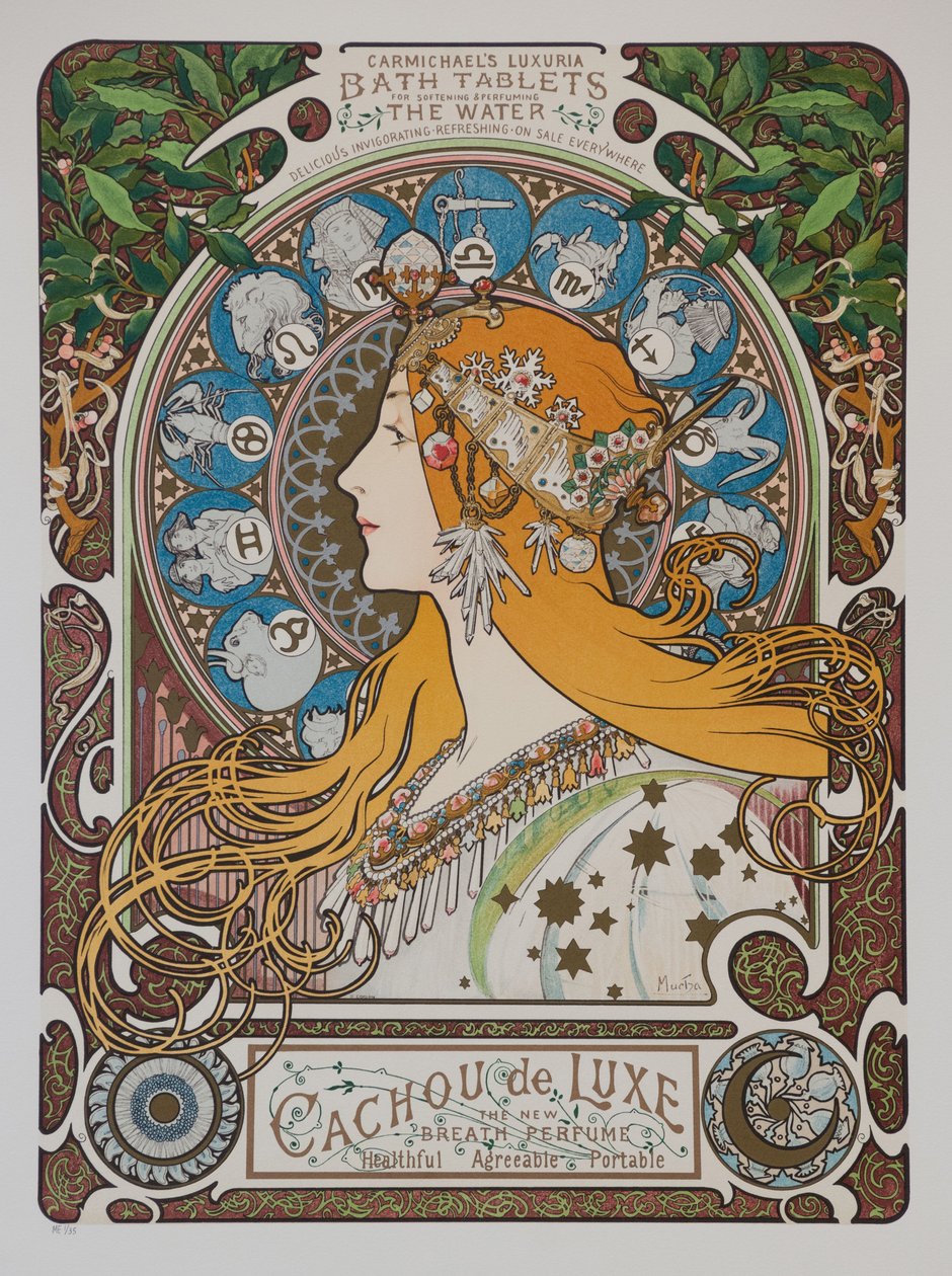 Zodiac Zodiac, 1896. od Alphonse Mucha