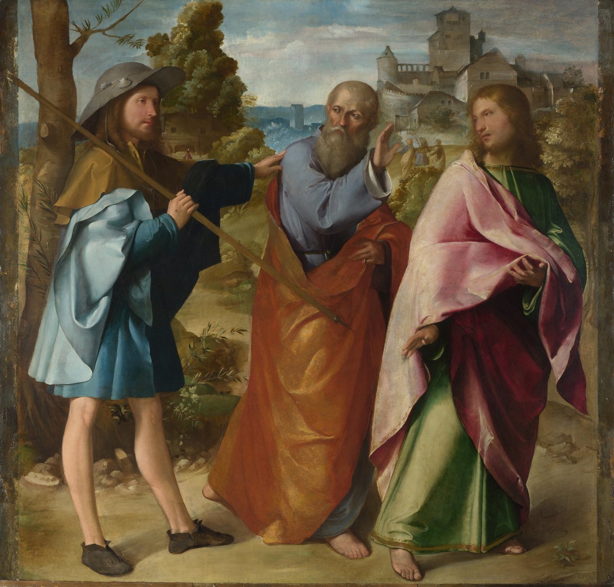 Cesta do Emauz, c. 1516 od Altobello Melone