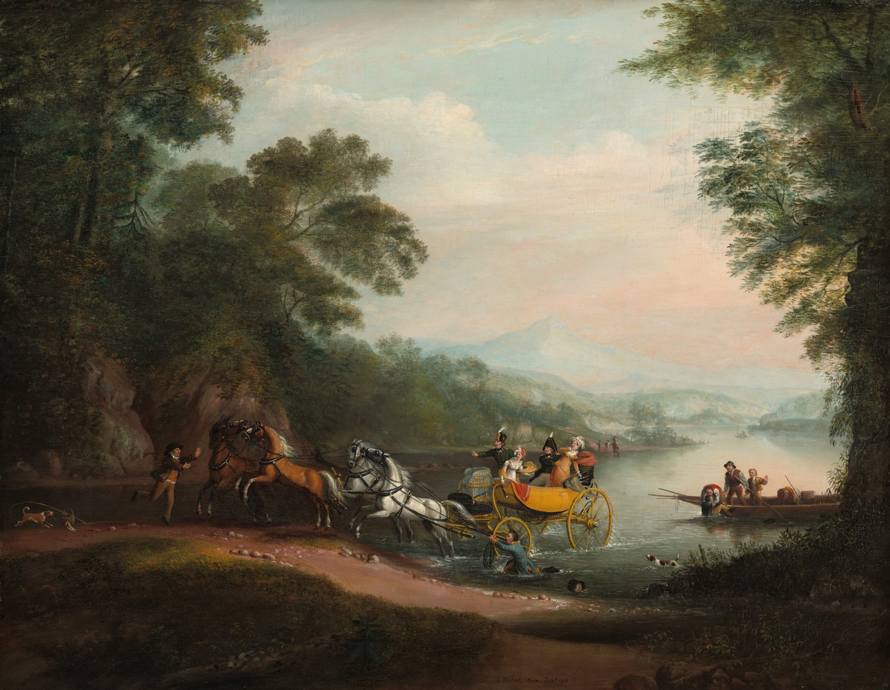 Neštěstí u Fordu, 1818. od Alvan Fisher