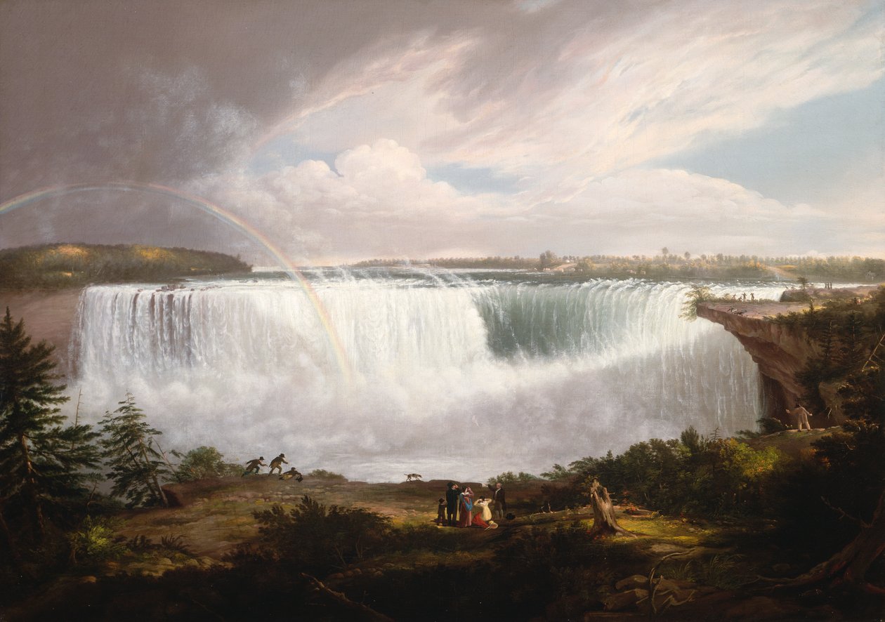The Great Horseshoe Fall, Niagara, 1820. od Alvan Fisher