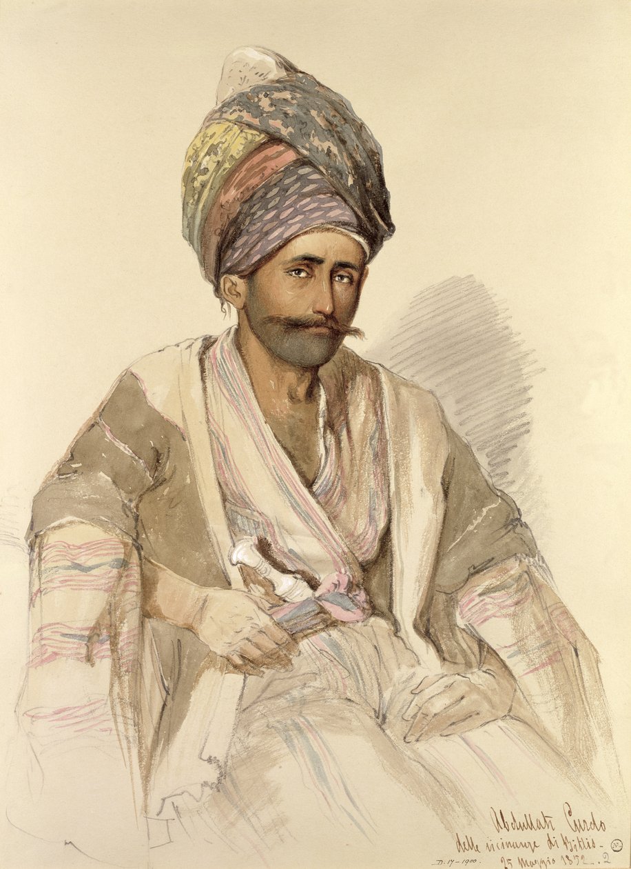 Abdullah - Kurd z Bitlisu, 1852 od Amadeo Preziosi