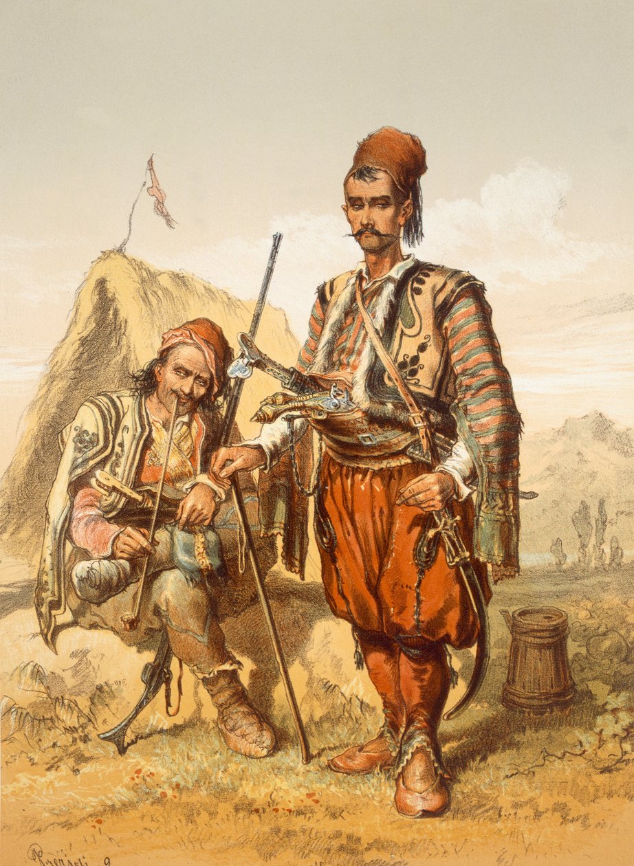 Chorvatské gardy, 1865 od Amadeo Preziosi