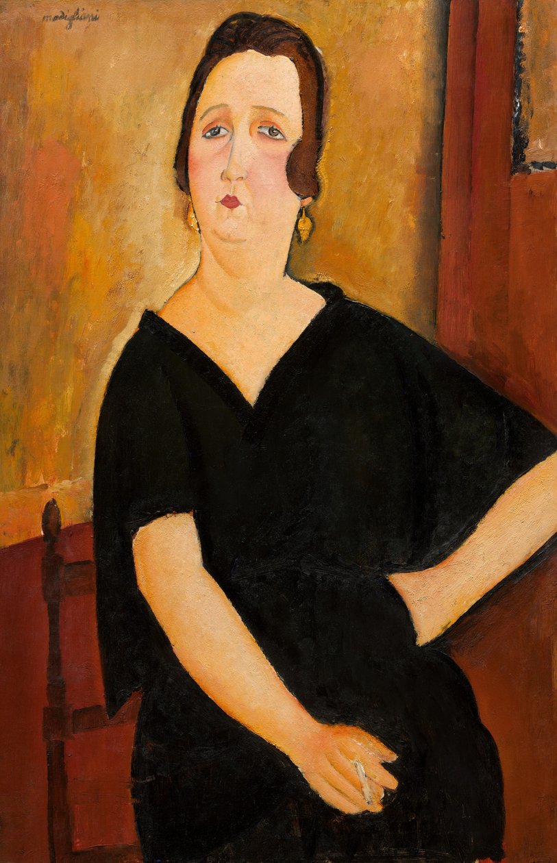 Madame Amedee Woman with Cigarette, 1918. od Amedeo Modigliani