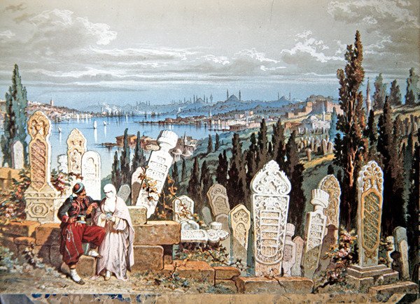 Hřbitov v Konstantinopoli od Amadeo Preziosi