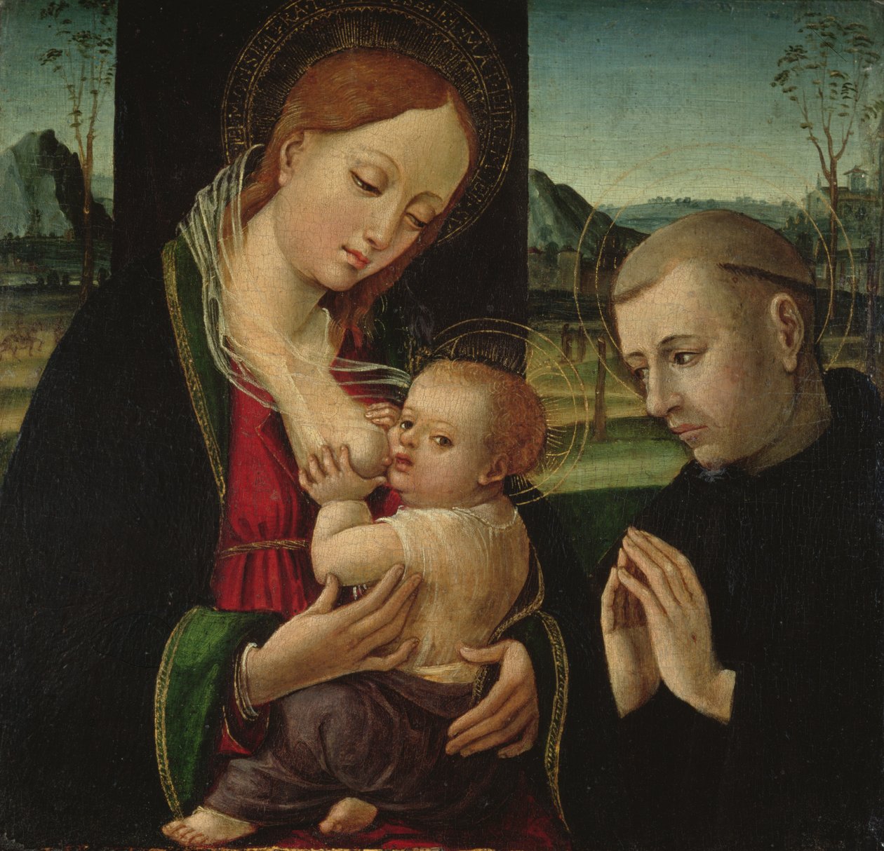 Madona krmící Ježíška, kolem 1500-30 od Ambrogio Bergognone