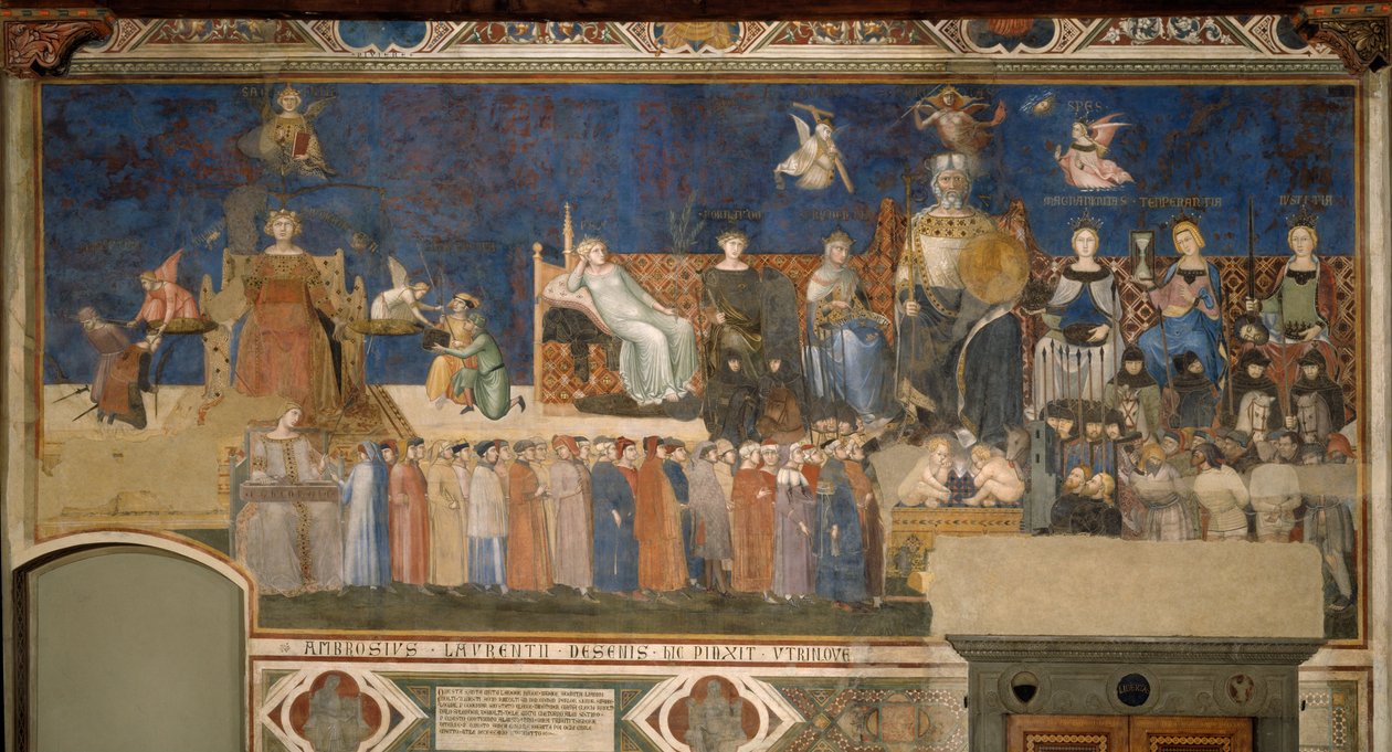 Alegorie dobré vlády od Ambrogio Lorenzetti