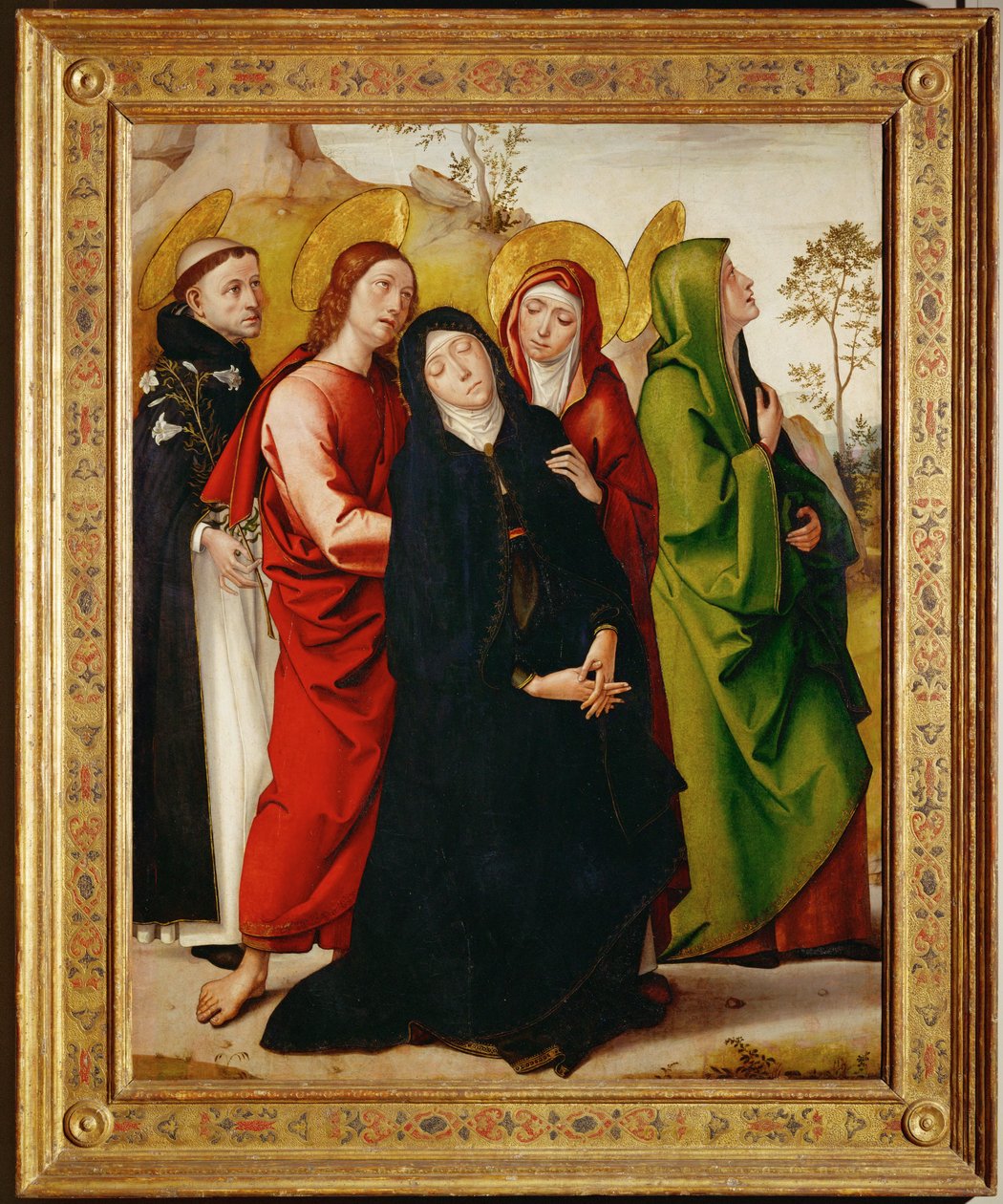 Svatá Marie pod křížem ... od Ambrogio da Fossano (c.1460 1523)