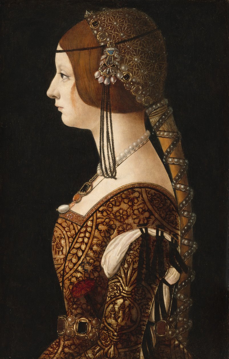 Bianca Maria Sforza, pravděpodobně 1493. od Ambrogio de Predis