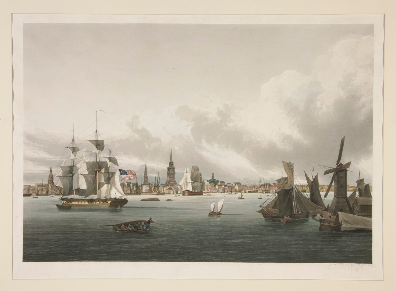 Pohled na Philadelphii od Ambroise Louis Garneray