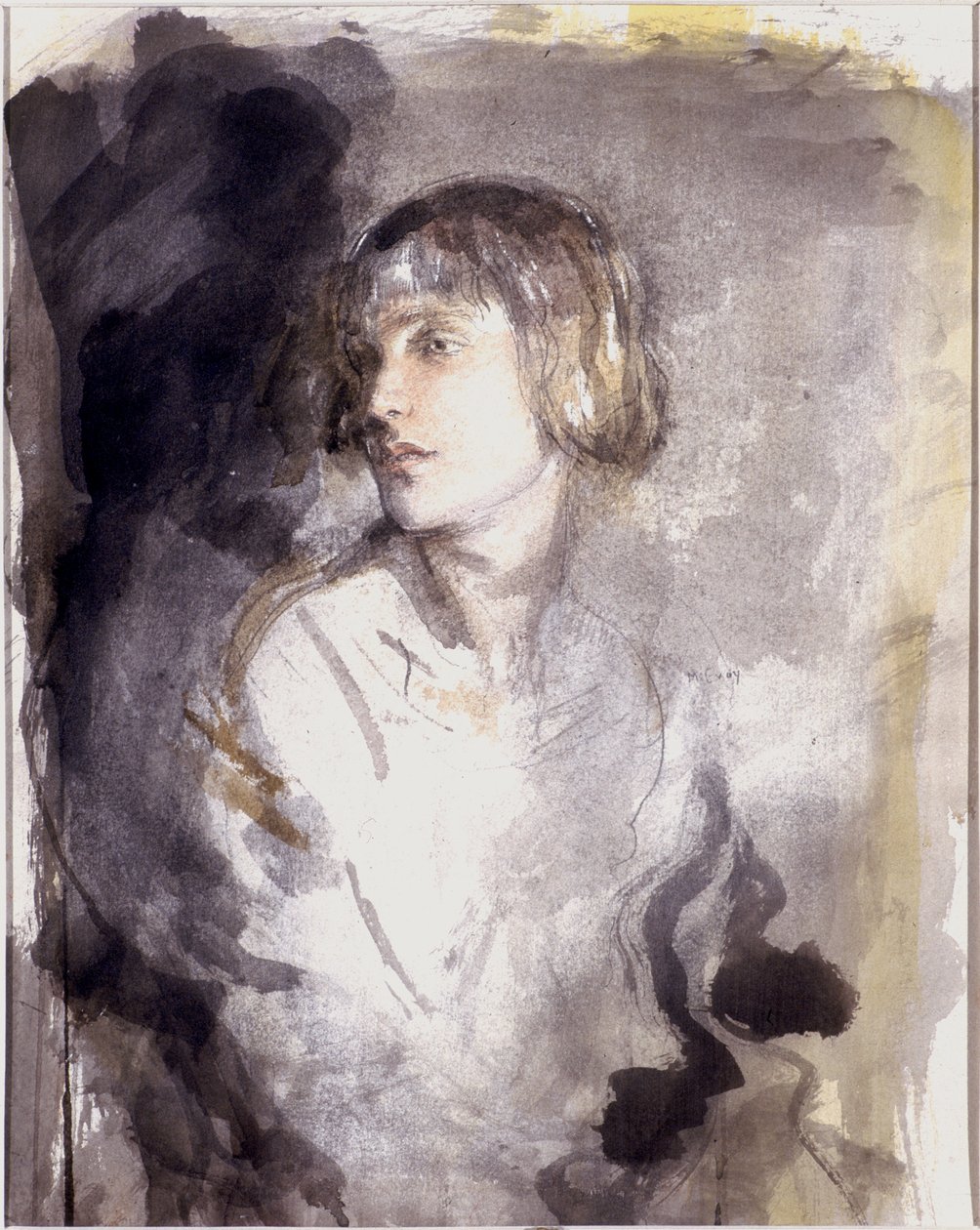 Zita Jungman (wc na tkaném papíře) od Ambrose McEvoy