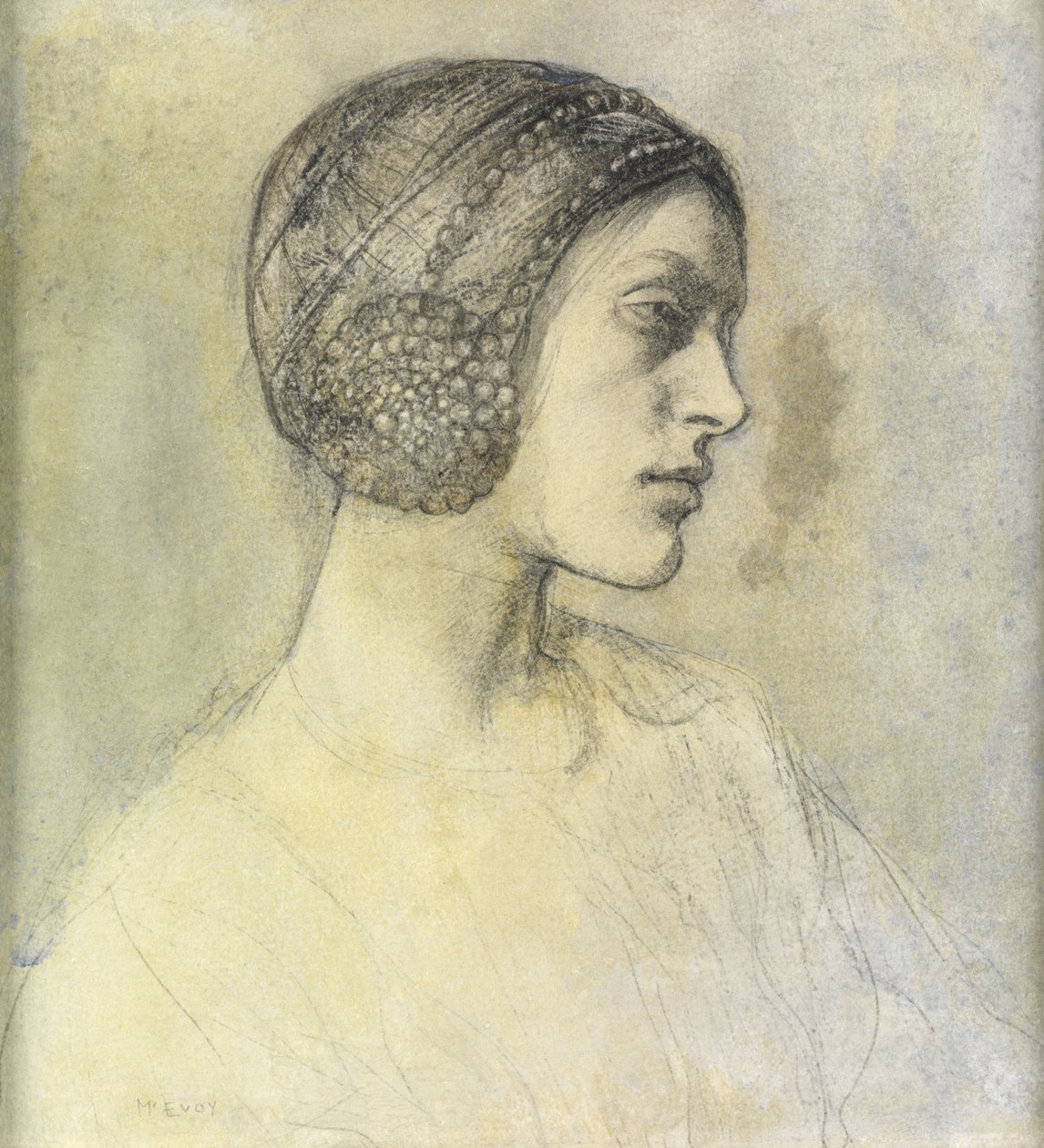 Anais, Wearing a Beguin, c.1822 od Ambrose McEvoy