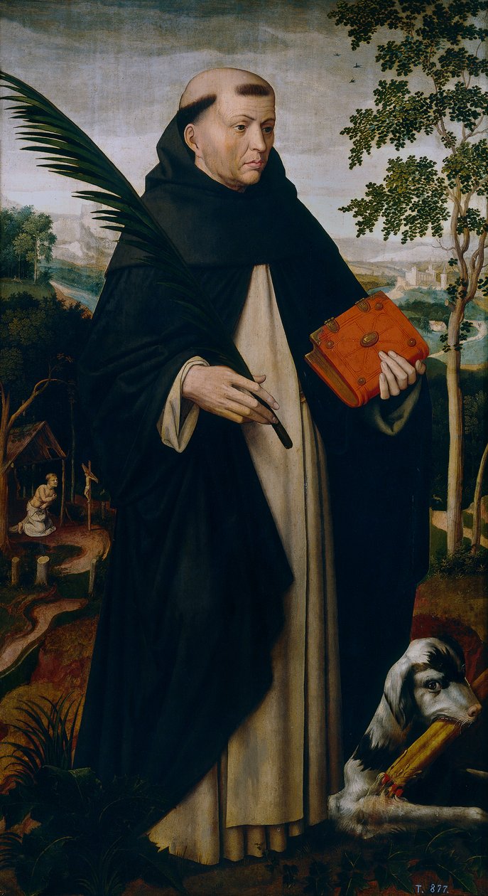 Svatý Dominik z Guzmánu od Ambrosius Benson