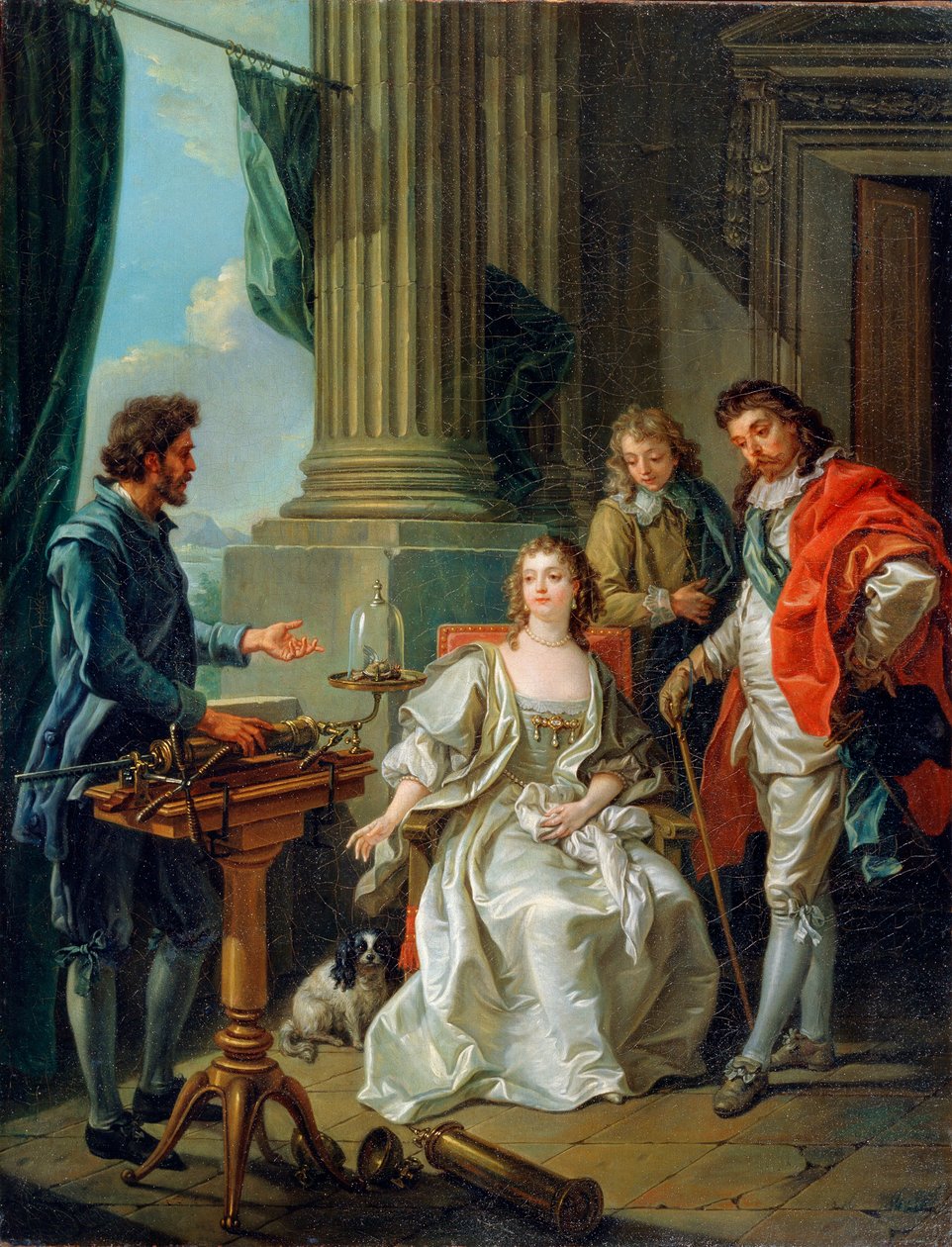 Pneumatický experiment, 1777 od Charles Amedee Philippe van Loo
