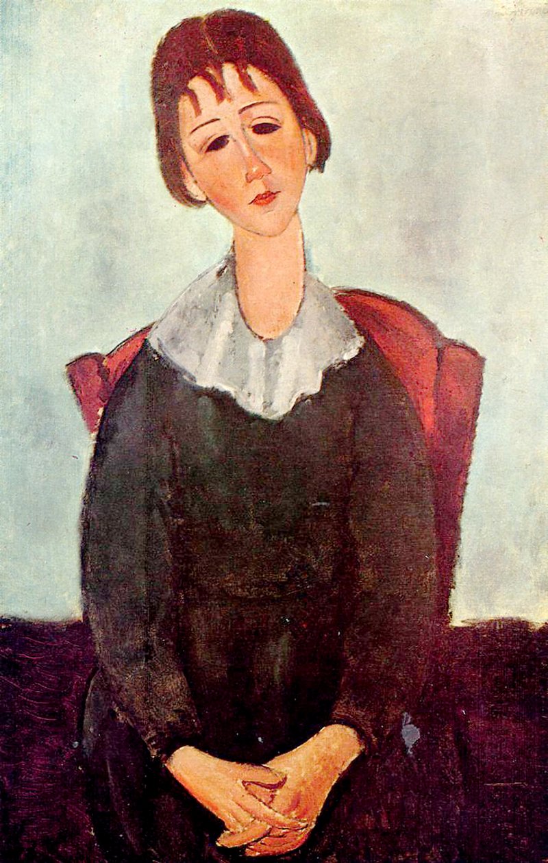 Dívka v černém, 1918 od Amedeo Modigliani