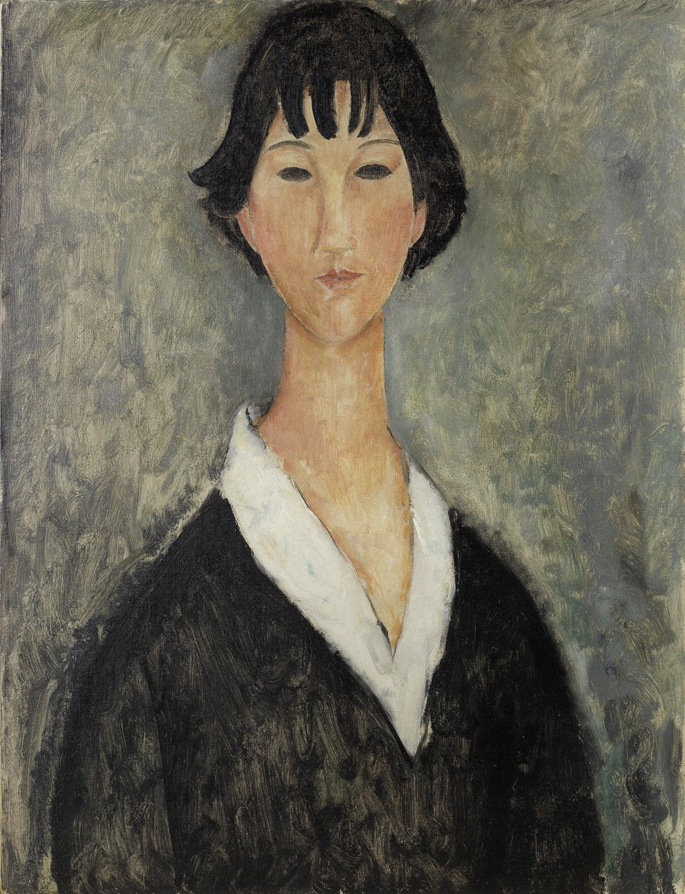 Mladá dívka s tmavými vlasy od Amedeo Modigliani