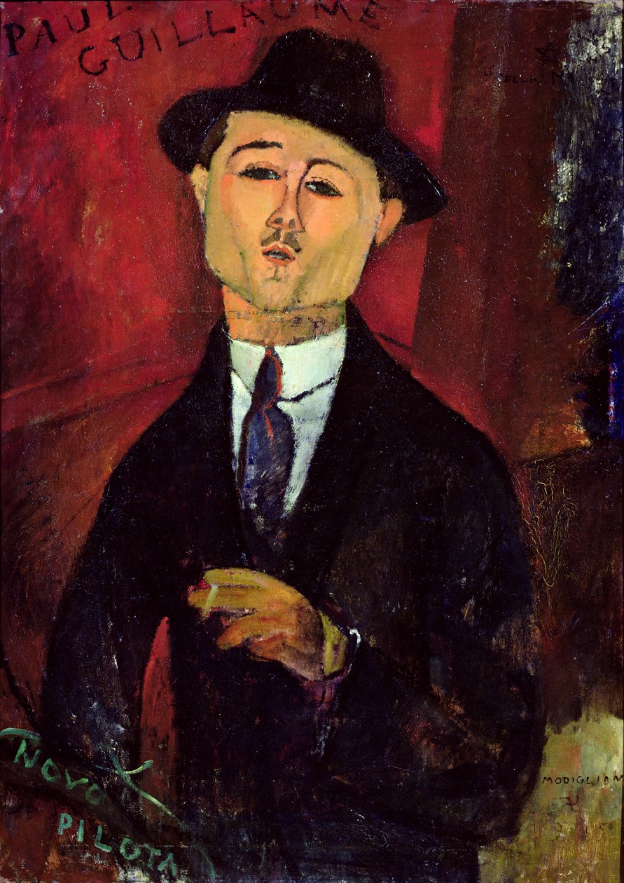Paul Guillaume (1893-1934) New Pilota, 1915 (olej na kartonu) od Amedeo Modigliani