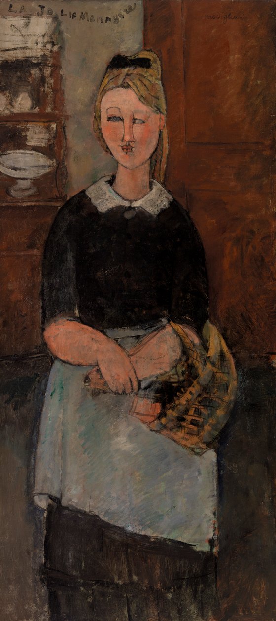 Krásná žena v domácnosti od Amedeo Modigliani
