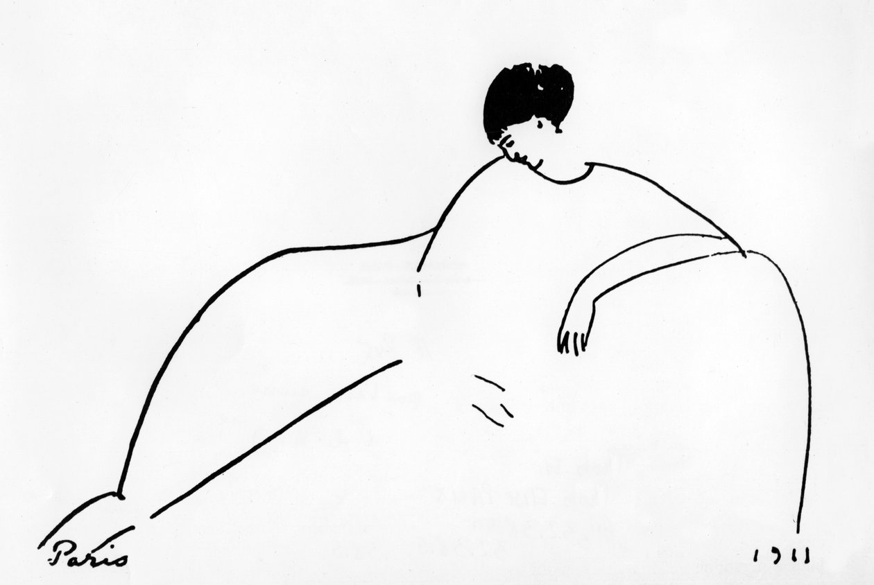 Anna Achmatovová (1889-1967) ruská básnířka od Amedeo Modigliani