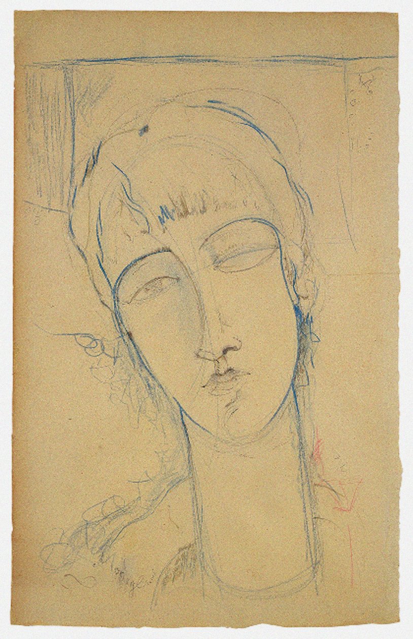 Anna Akhmatova Portrét rudé ženy, 1915 od Amedeo Modigliani