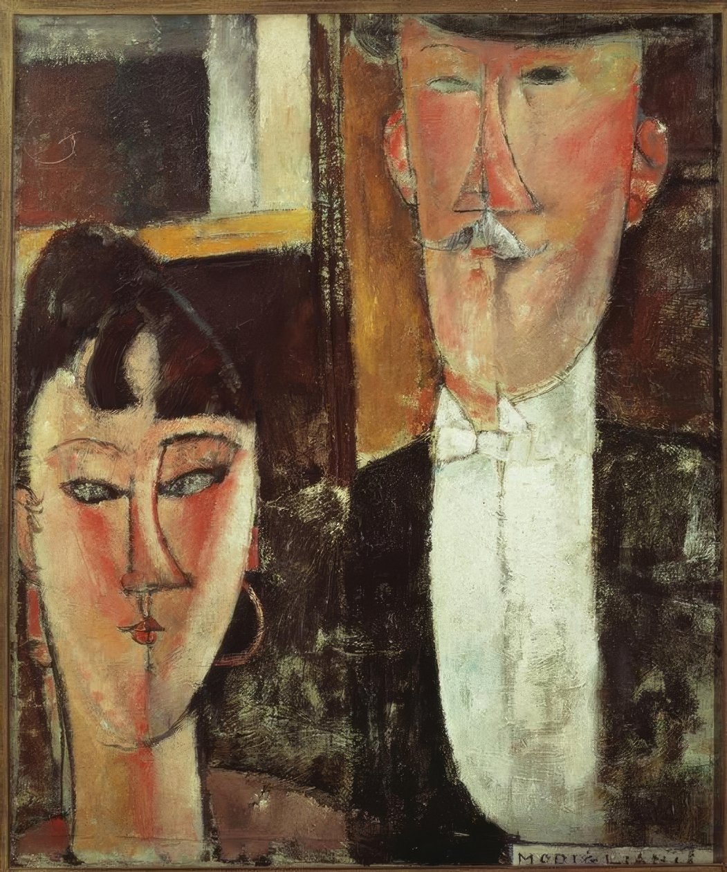 nevěsta a ženich od Amedeo Modigliani