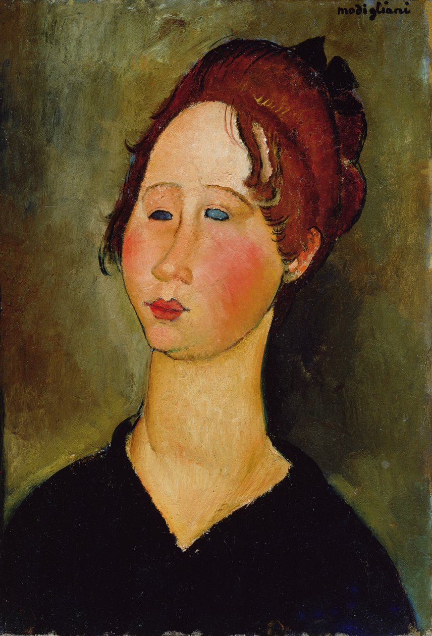 Burgundská žena, 1918 od Amedeo Modigliani