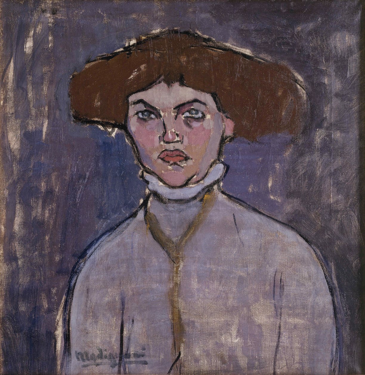 Busta mladé ženy, 1908. od Amedeo Modigliani
