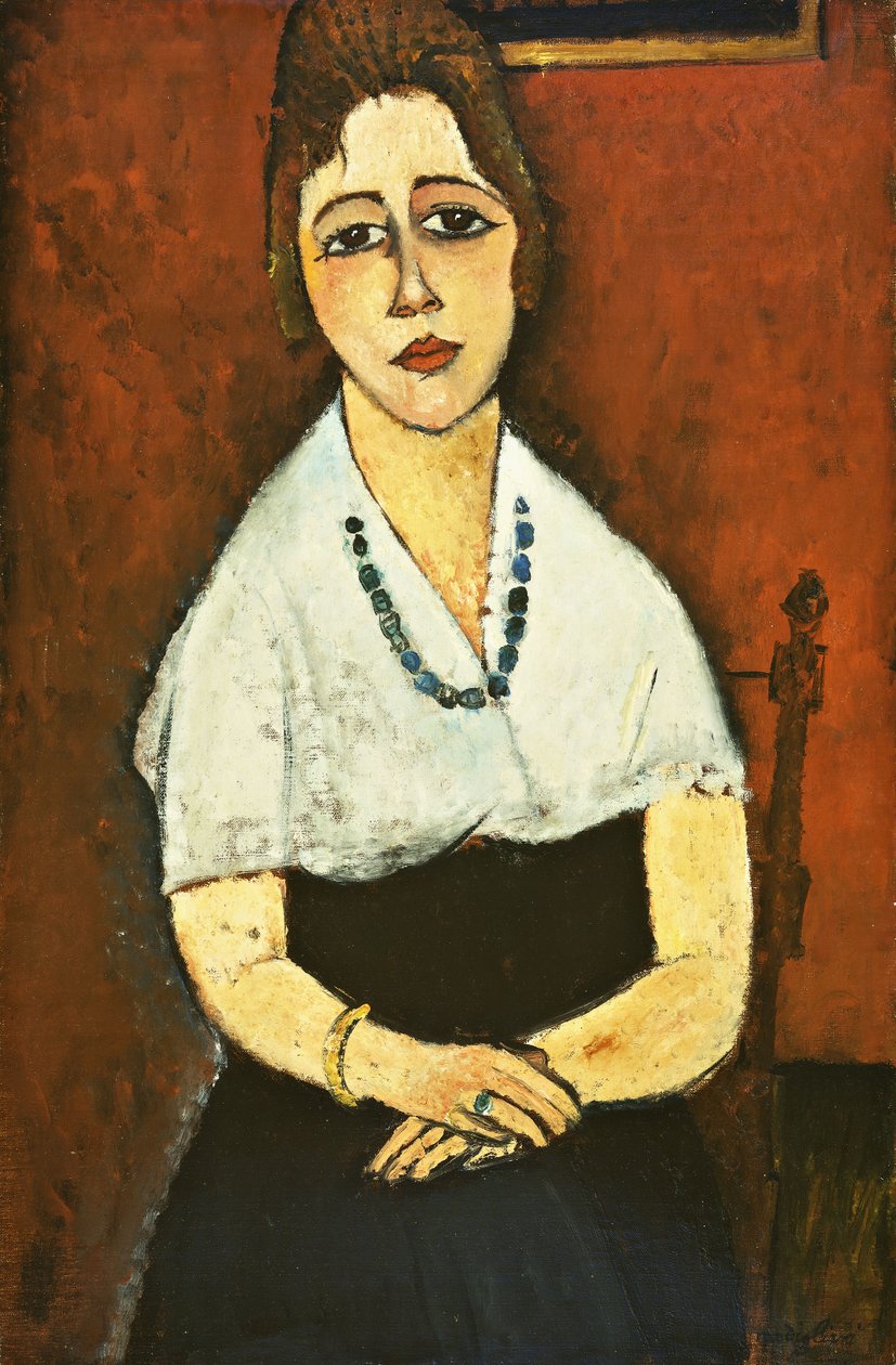 Dívka S Náhrdelníkem od Amedeo Modigliani
