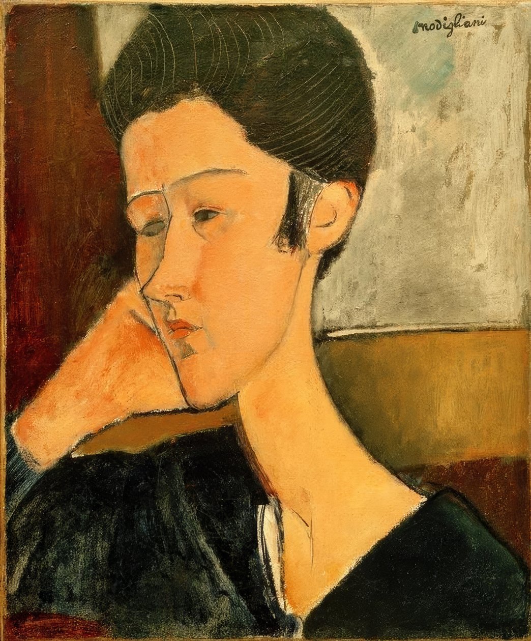 Hanka Zborowská od Amedeo Modigliani