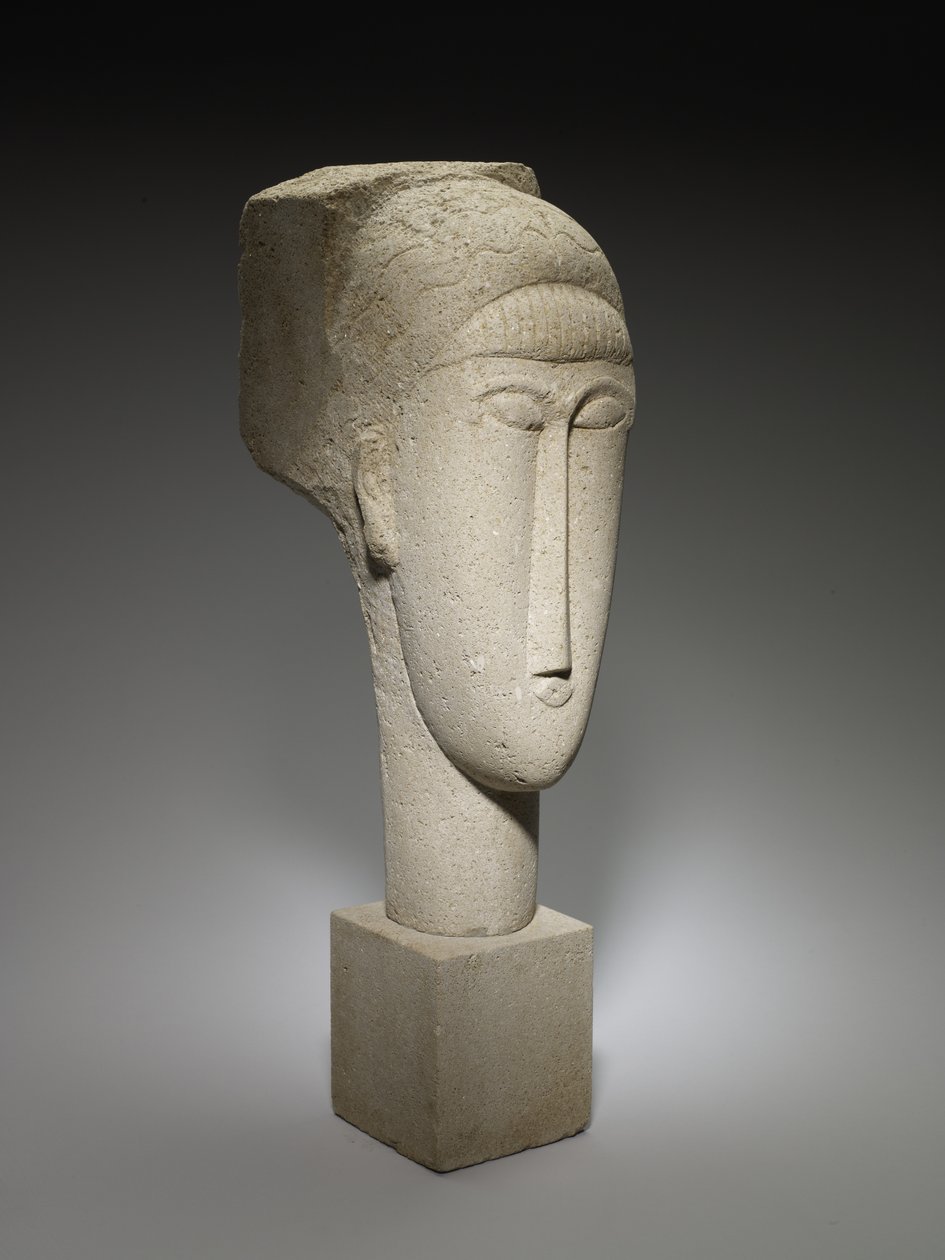 Head, 1911-12 (vápenec) od Amedeo Modigliani
