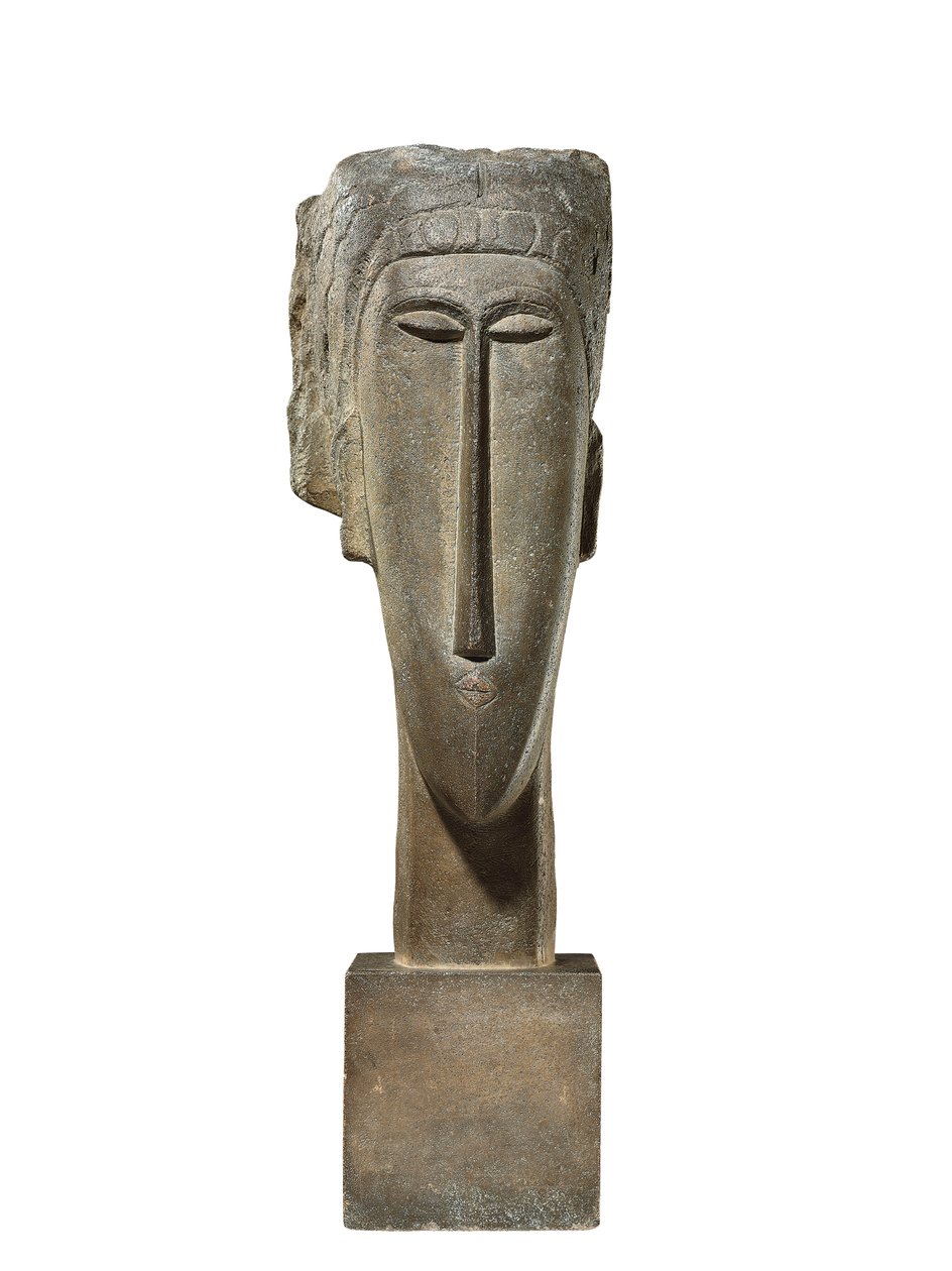 Head, cca 1910-12 (vápenec) od Amedeo Modigliani