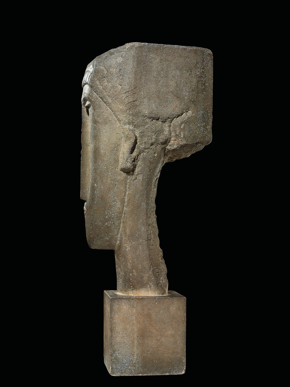 Head, cca 1910-12 (vápenec) od Amedeo Modigliani