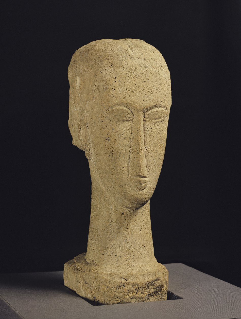 Head, cca 1911-12 (kámen) od Amedeo Modigliani