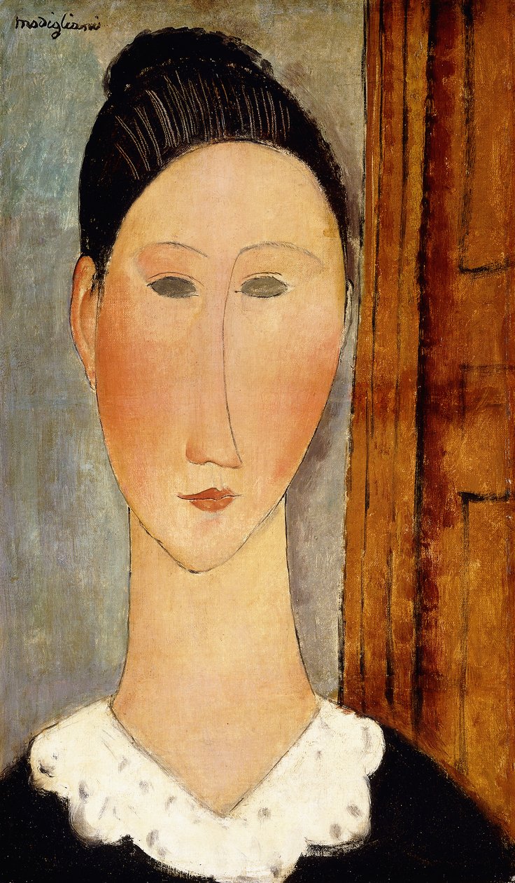 Hlava dívky; Hlava dívky, kolem roku 1918 od Amedeo Modigliani