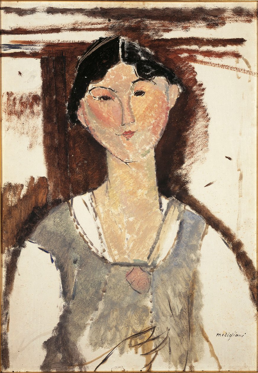 Itálie, Bologna, Portrét Beatrice Hastingsové od Amedeo Modigliani