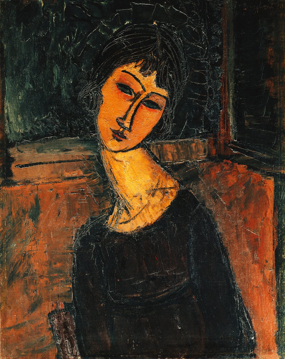 Jeanne Hebuterne, kolem 1916-17 od Amedeo Modigliani