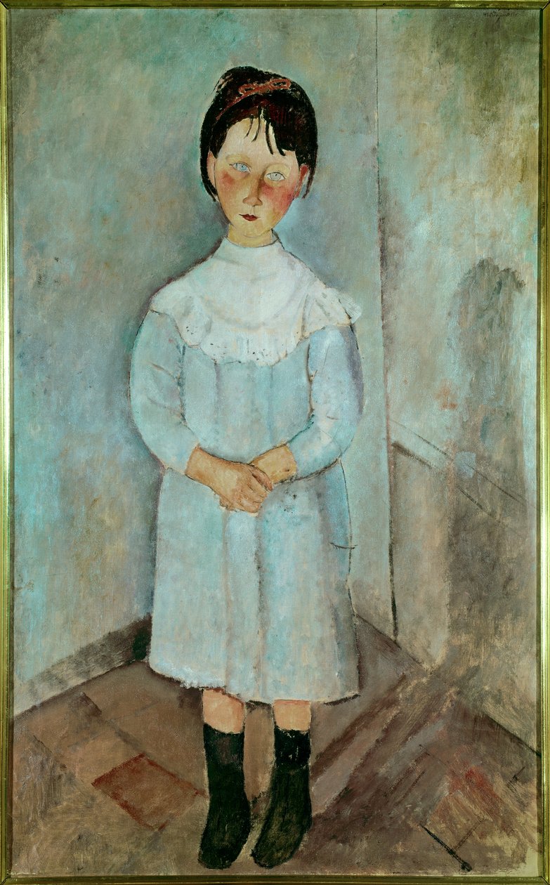 Malá holčička v modrém 1918 od Amedeo Modigliani