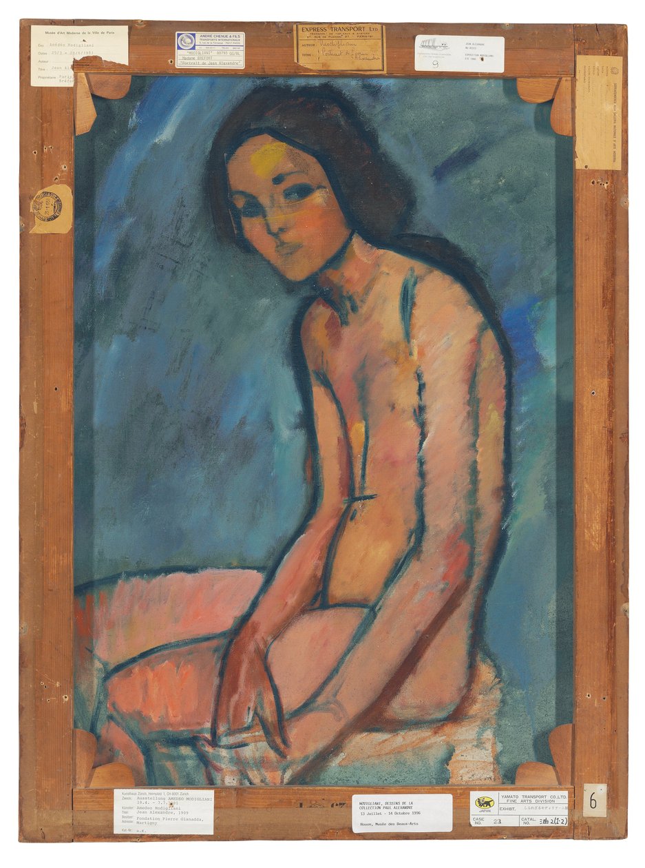 Nu assis, kolem roku 1909 od Amedeo Modigliani