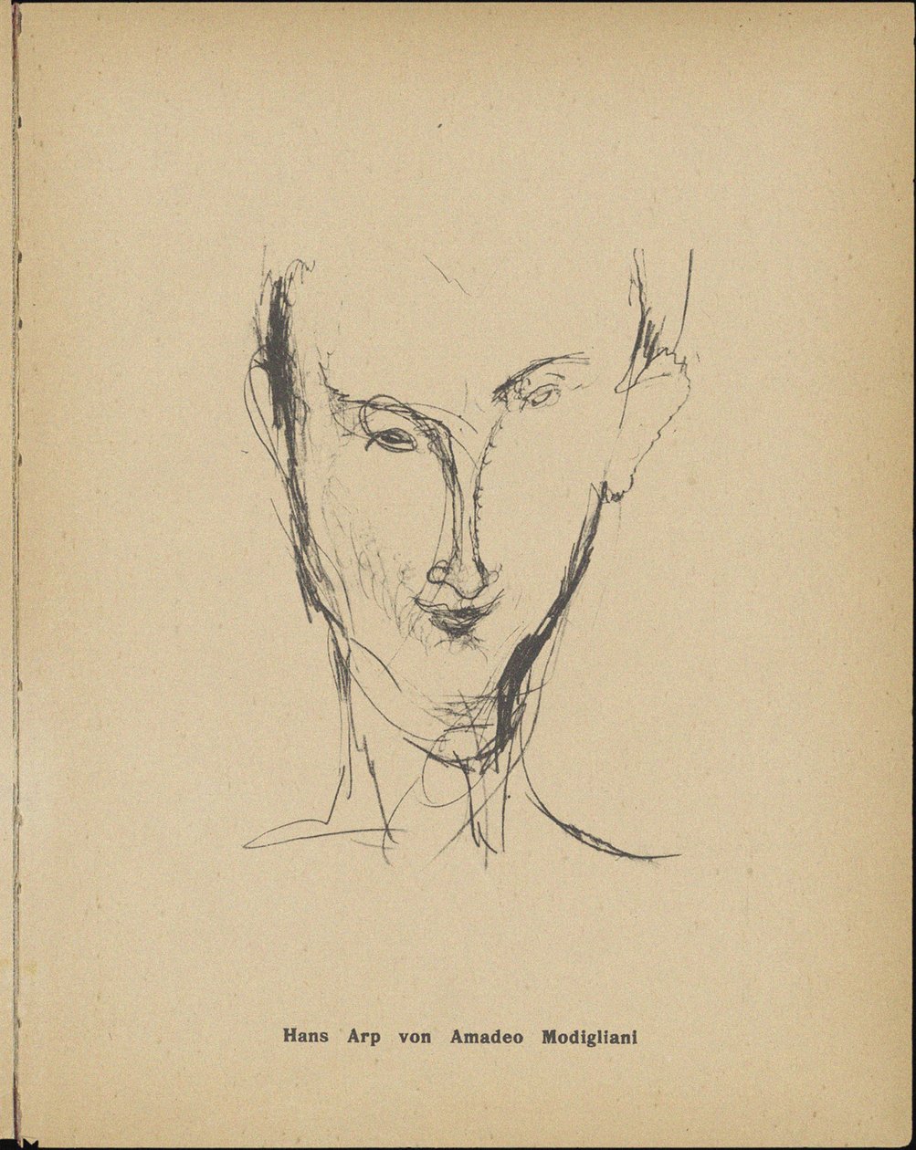 Portrét Hanse Arpa 1886-1966, 1916. od Amedeo Modigliani