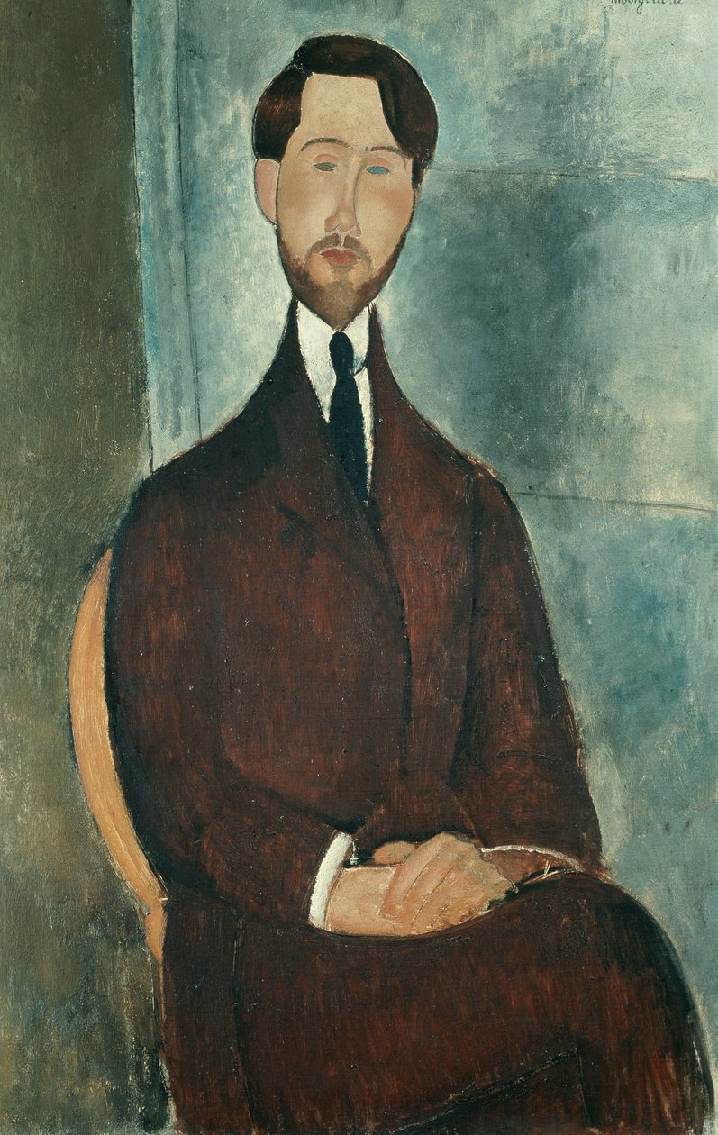 Portrét Leopolda Zborowského od Amedeo Modigliani