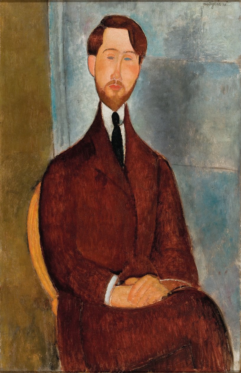 Portrét Leopolda Zborowského od Amedeo Modigliani