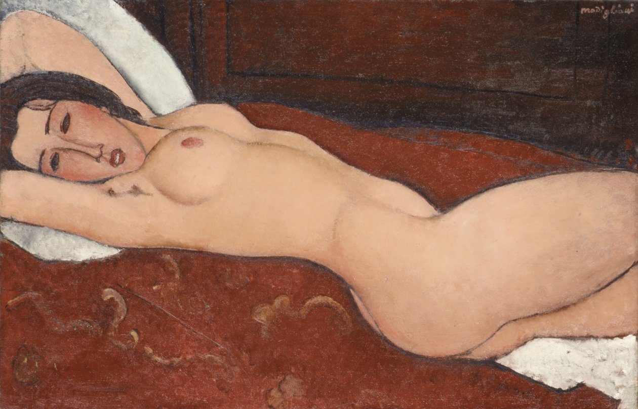Ležící akt, 1917 od Amedeo Modigliani