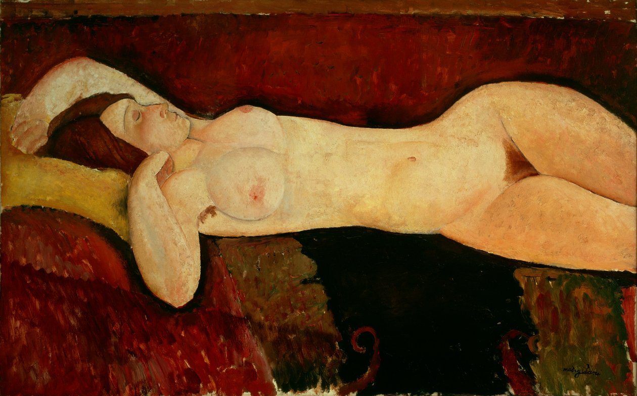 Ležící akt kolem roku 1919 od Amedeo Modigliani